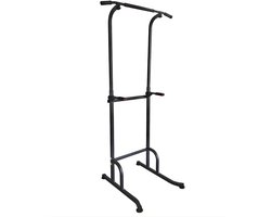 Fitby Pull Up Station - Krachtstation - Pull Up Bar - Dip Station - Optrekstang - Home gym - Fitness - Hoogte Verstelbaar - Zwart