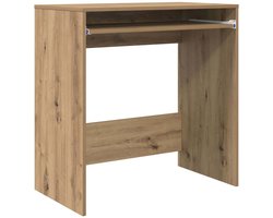 Bureau | Computerbureau | Tafel artisanaal eikenkleurig 77,5 x 43 x 79 cm Bewerkt hout