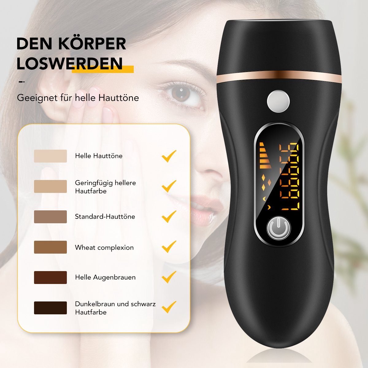 OKWISH IPL Ontharingsapparaten - Laser Ontharing Thuis thumbnail 2