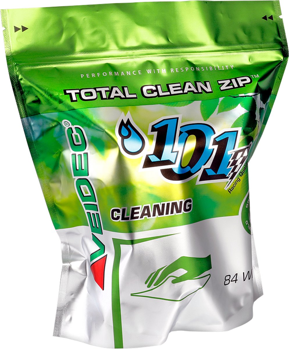 Veidec Total Clean-101- (84 doekjes)-Zip Bag (navulling)