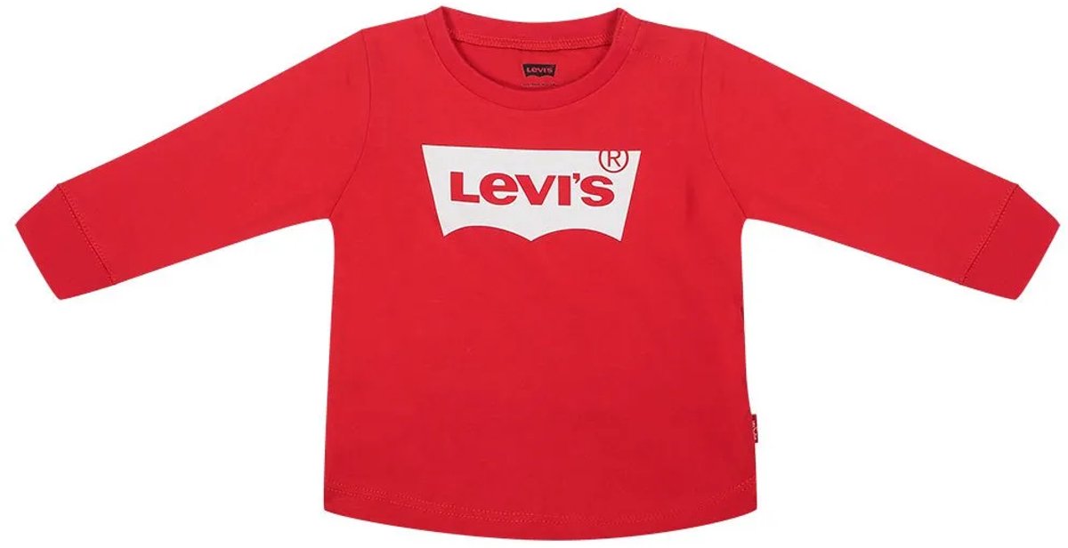 Levi´s ® Kids Batwing T-shirt Met Lange Mouwen 6 Months Kinderen Superred