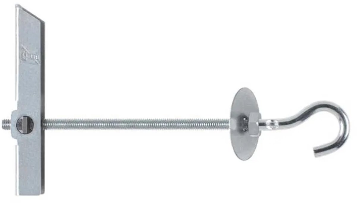 Index Bagam04 M4 14 Mm Tuimelplug Met Haak 50 Eenheden Zilver
