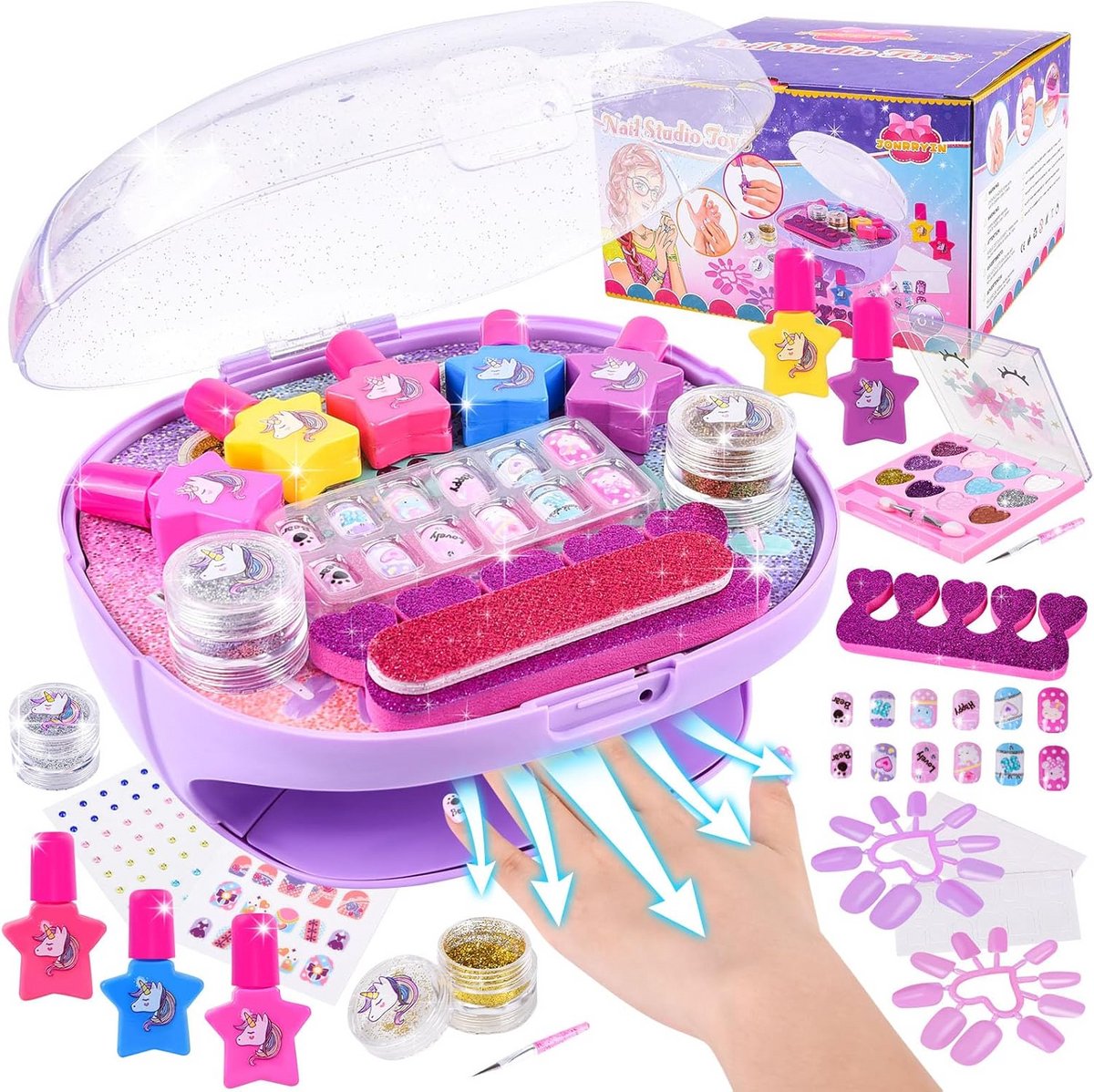 Nagelsalon voor Kinderen - DIY Make-up Set en Nagelkunst voor Meisjes