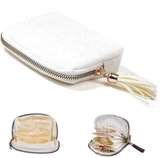 Travel Jewelry Roll,Small and Soft Roll Bag Organizer Storage for Necklace, Earrings, Rings, Bracelet