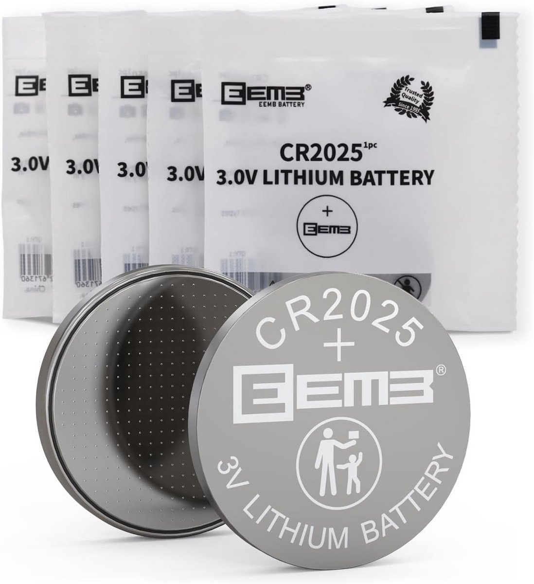 5-pack CR2025 3V Lithium Knopfzellen Batterij voor Diversen Toepassingen