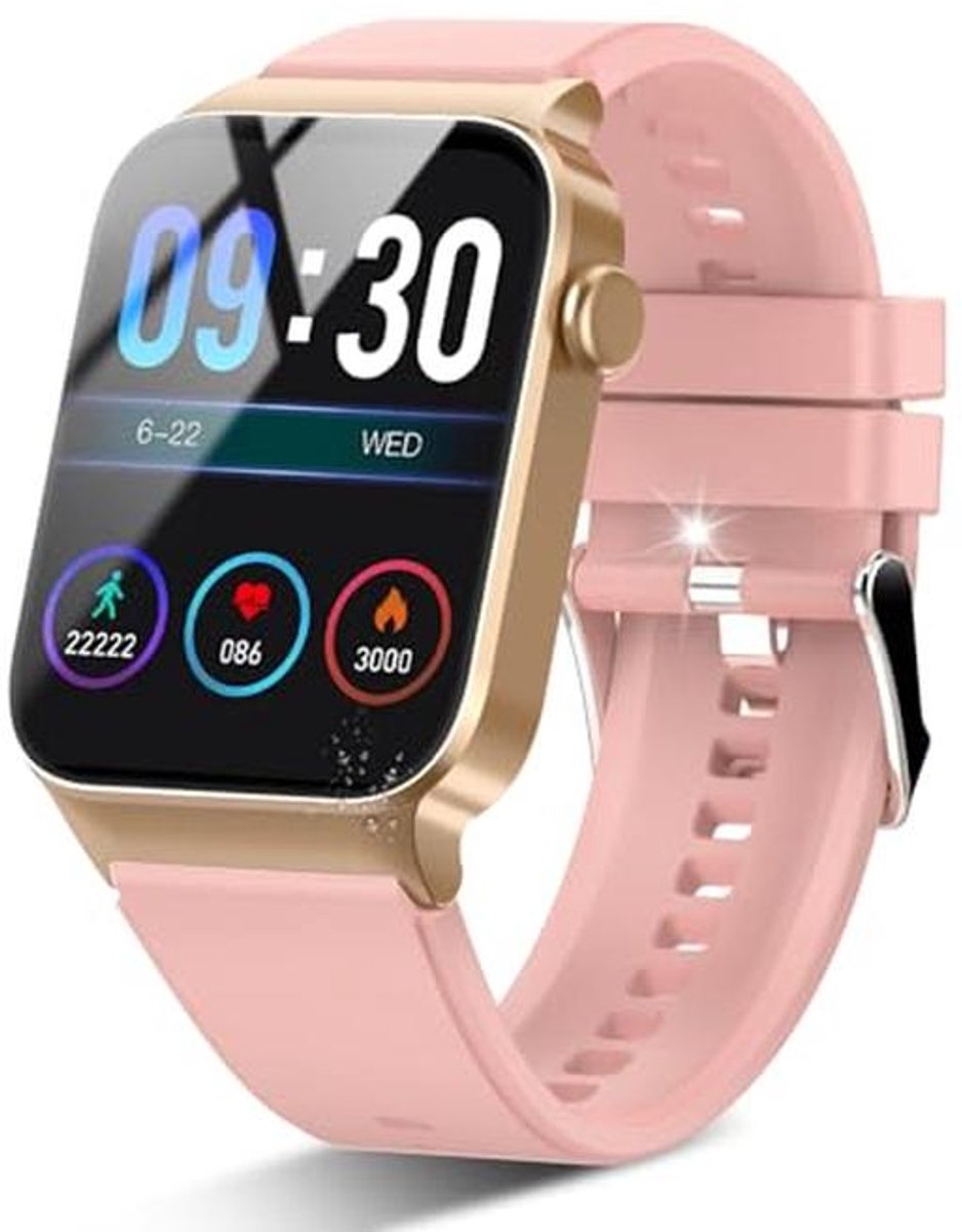 Smartwatch 1,85'' HD Touchscreen - Bluetooth-bellen, 110+ Sportmodi, Hartslagmeter, Slaapmonitor en Stappenteller - IP68 Waterdicht - Roze