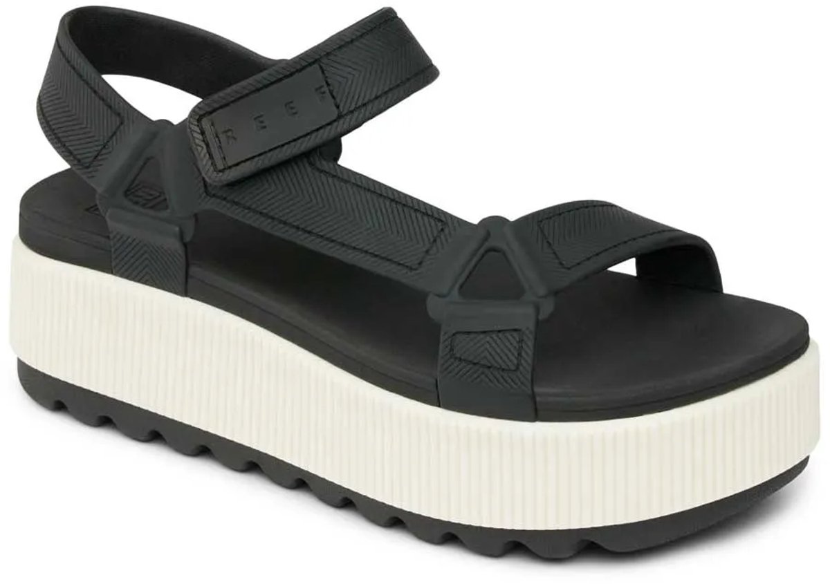 Reef Water Rem Higher Platform Sandalen Vrouw Zwart