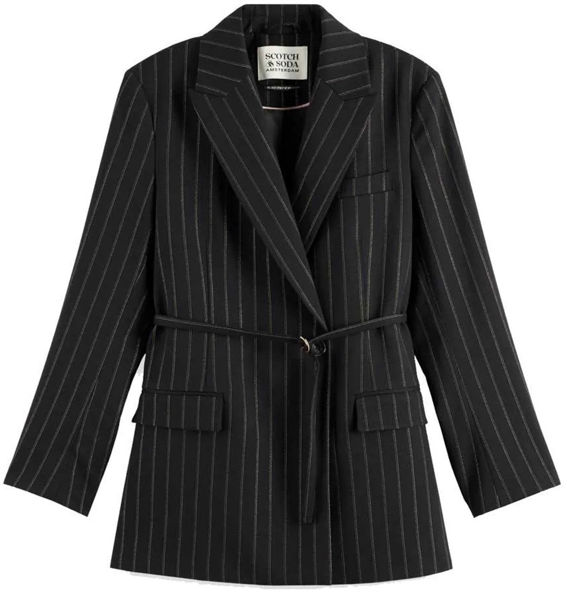 Scotch & Soda LUREX PINSTRIPE DB BLAZER Dames Blazer - Maat S