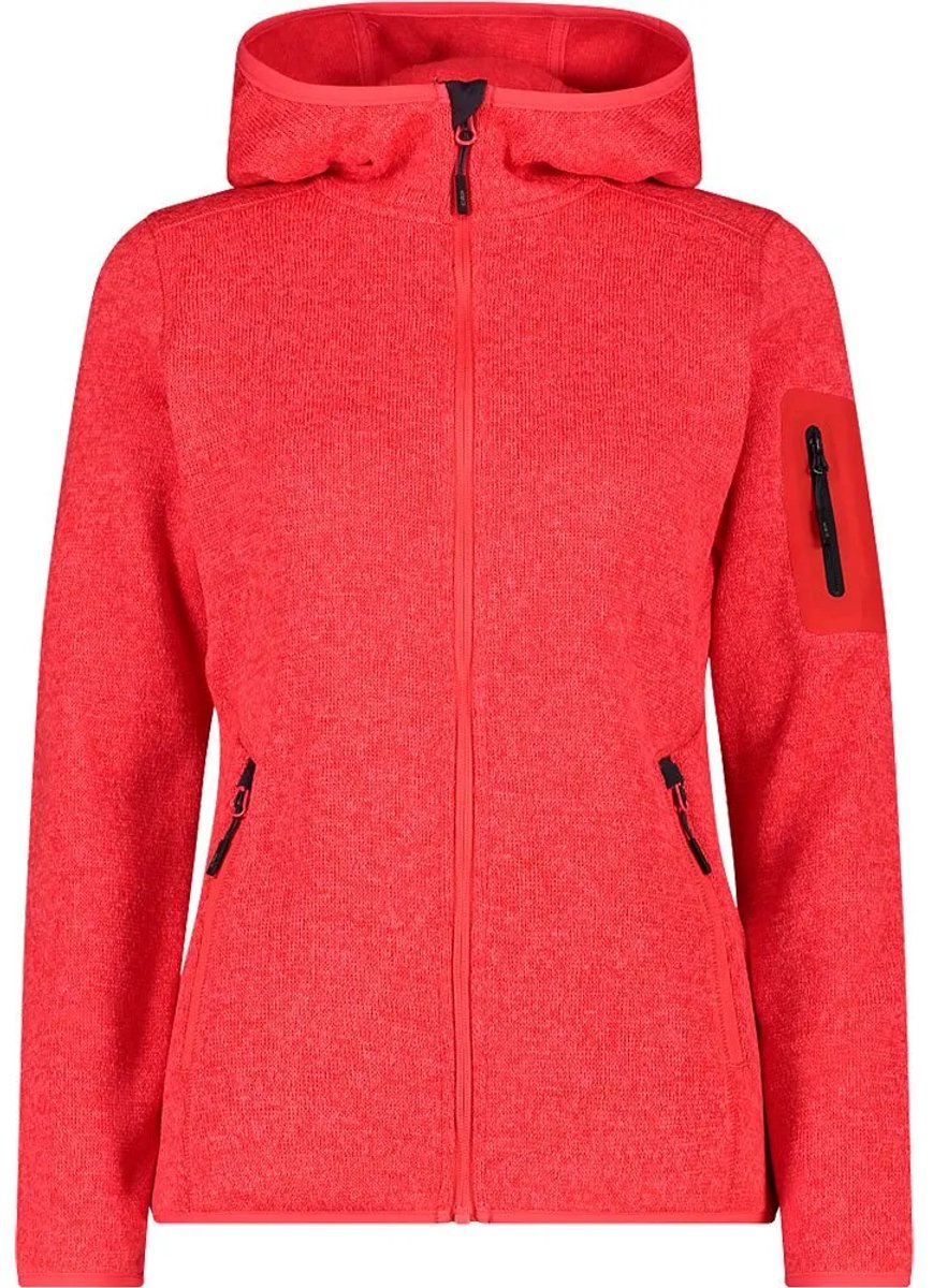 Cmp 3h19826 Fleece Met Kap Vrouw Grijs