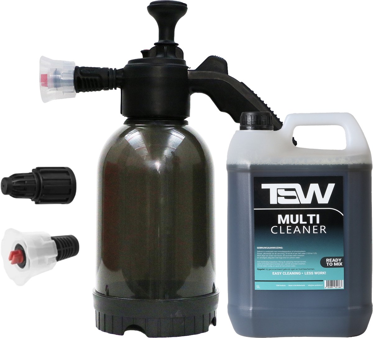 Foamspuit Autowassen - 2 Liter Handpomp Reinigingskanon