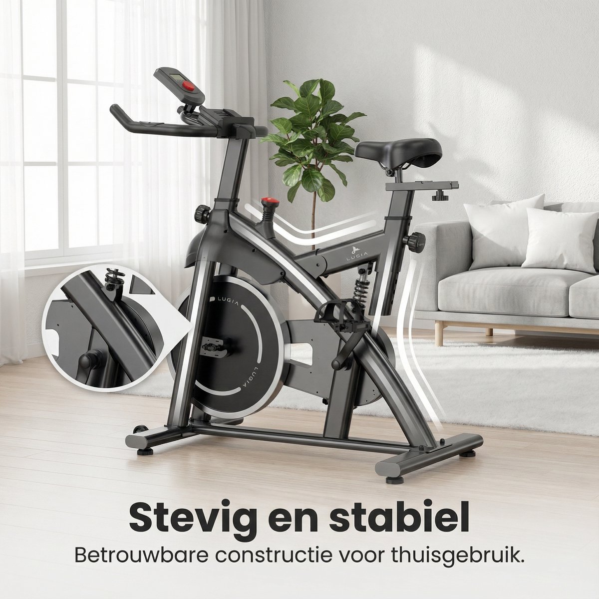 Lugia Hometrainer Pro - Fitnessfiets voor Lange Gebruikers - afbeelding 3