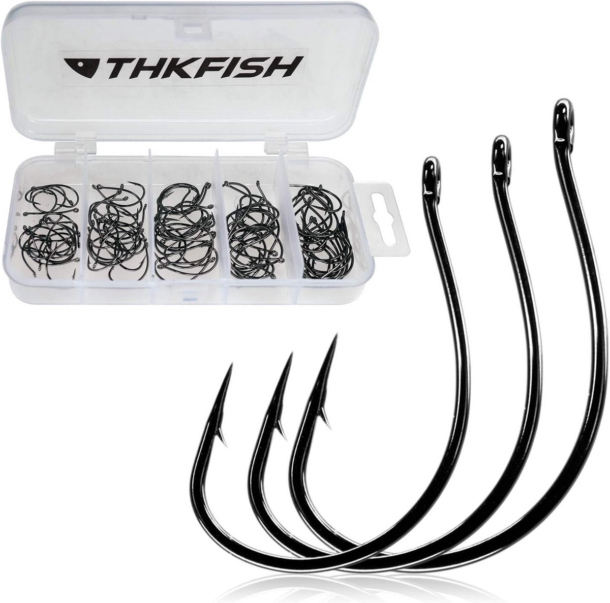 50/100/250/500 stuks Vistuigen Set - Offset Worm Haken voor Dropshot Vissen