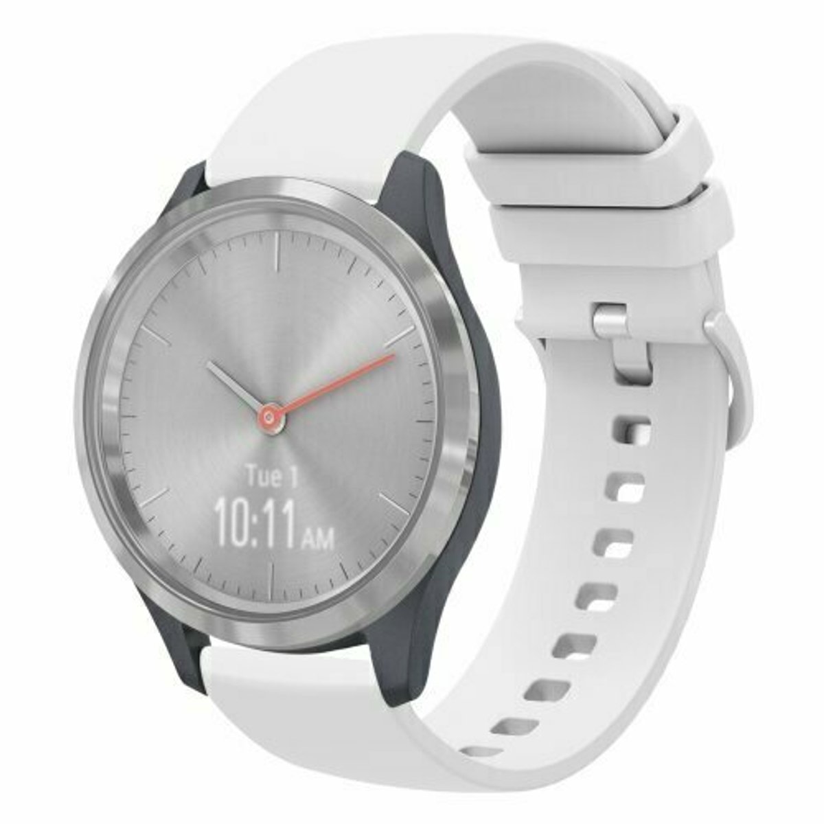 By Qubix - Soft siliconen bandje - Wit - geschikt voor Huawei Watch 5 - 42mm