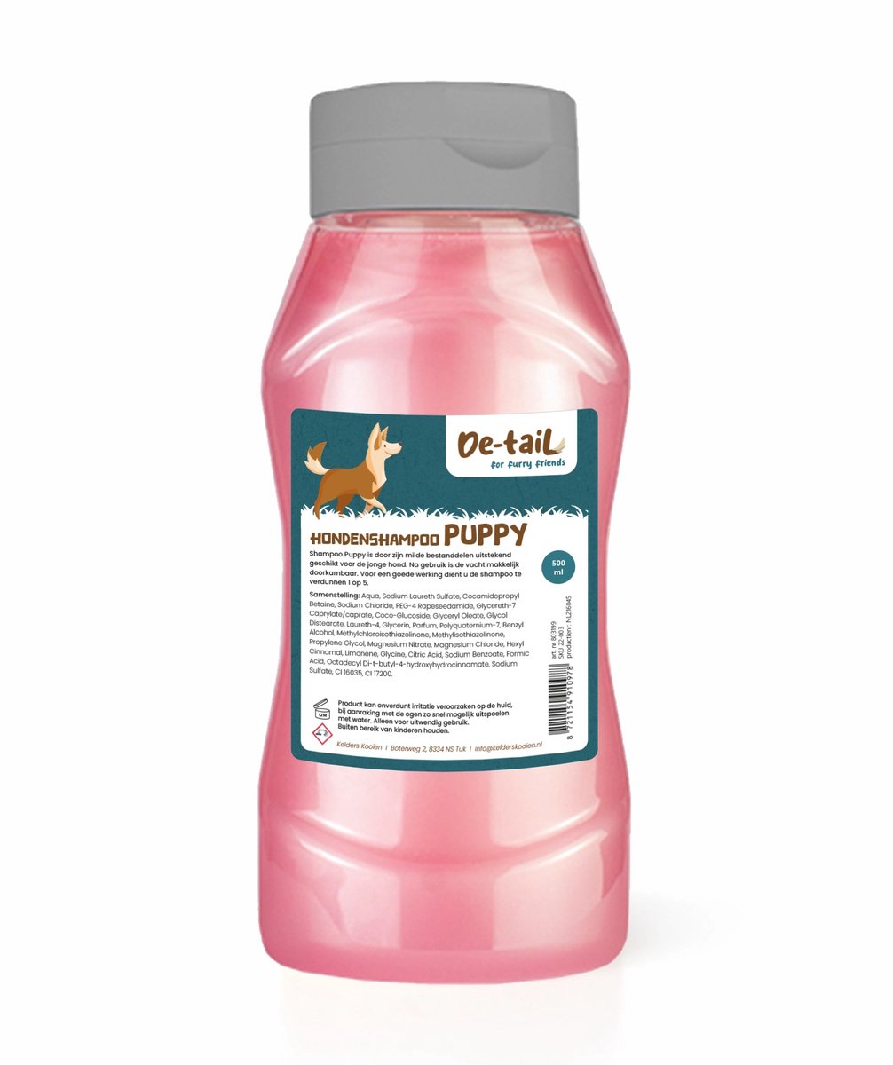 De-Tail Hondenshampoo puppy shampoo 500 ml.