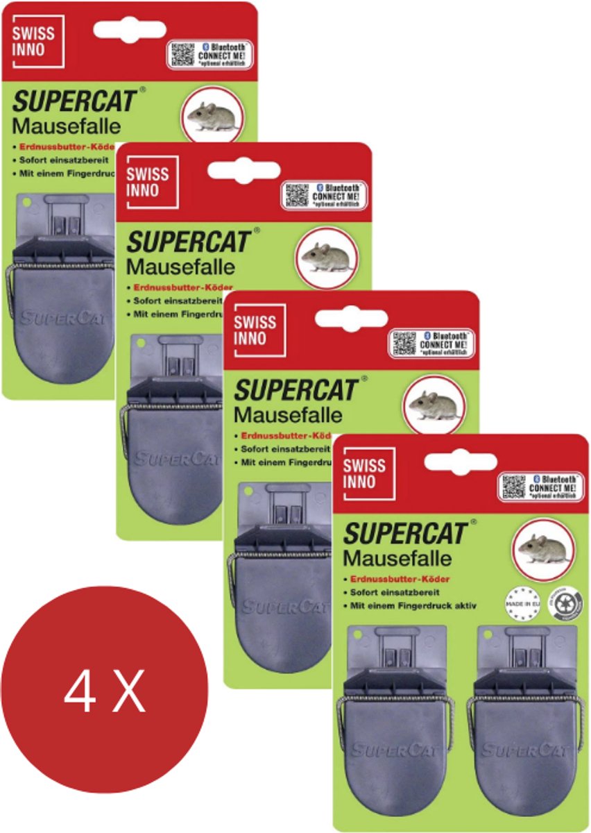 Swiss Inno Supercat Muizenval - 8 Stuks - Vrouwvriendelijk - Effectief In Gebruik - Garden Select
