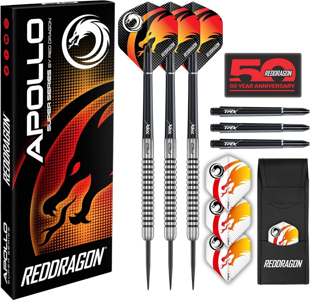 Steeltip Dart Set 23g met Flights, Shafts en Dart Wallet voor Professionele Spelers