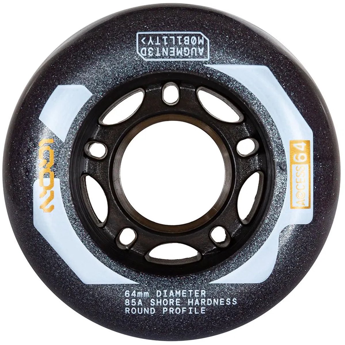 Iqon Access 64 85a Schaatswielen 4 Eenheden Goud 64 mm