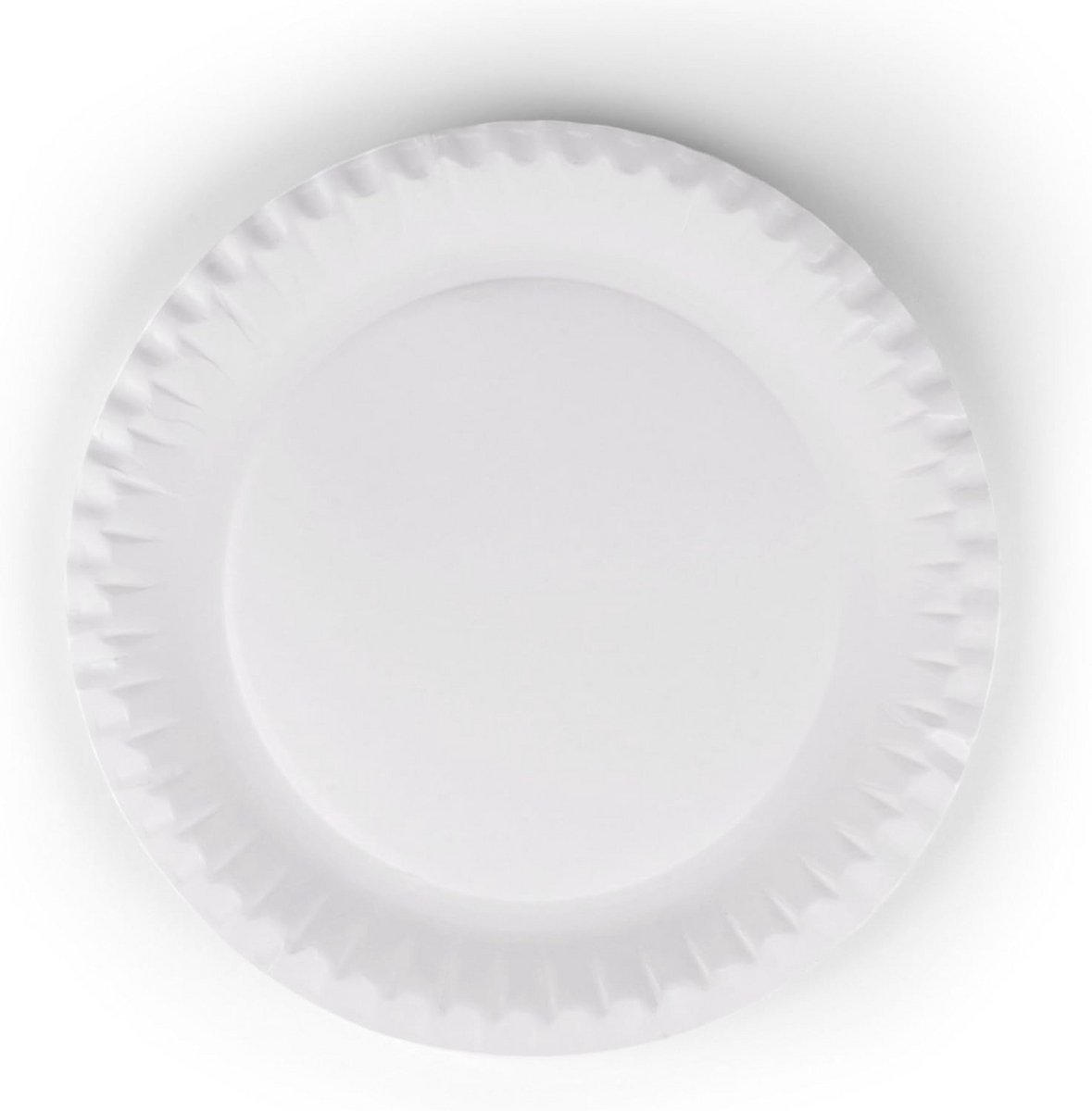 Witte Kartonnen Wegwerpborden - Milieuvriendelijk Feestservies, Rond 18 cm, Taartborden