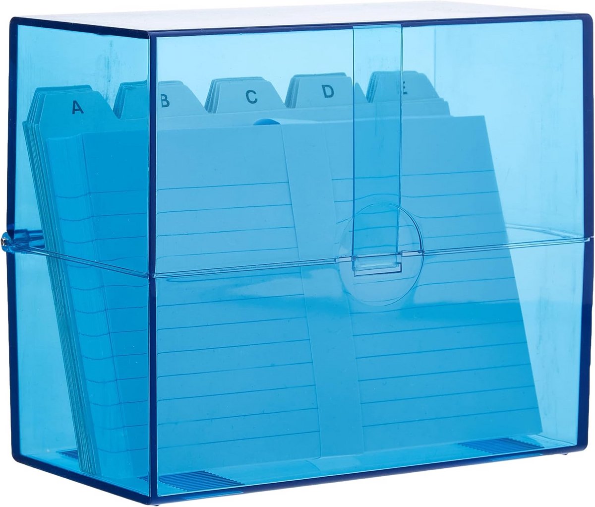 Transparante Systeembakjes met Indexkaarten - 15,9 x 8,3 x 13,7 cm