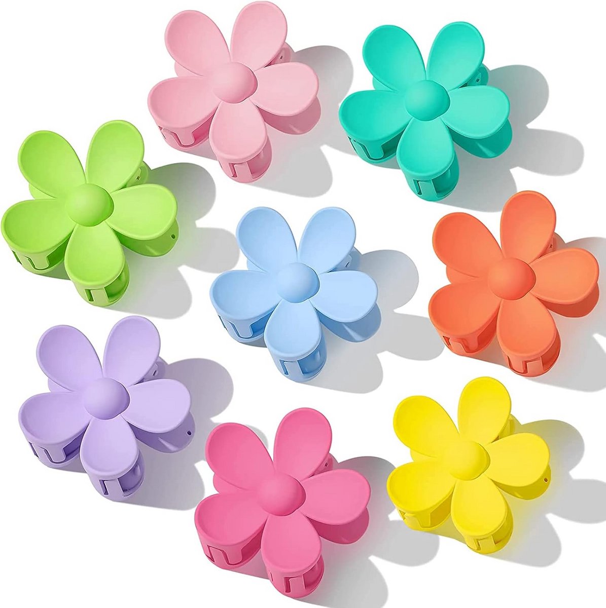 Bloemen Haarspelden voor Vrouwen en Meisjes - 8 Stuks Antislip Haaraccessoires