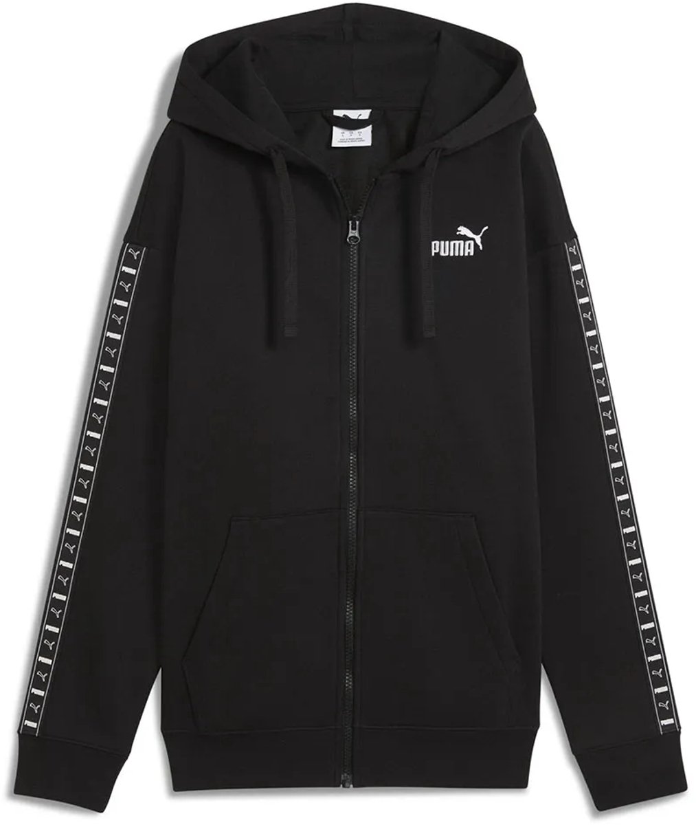 Puma Ess Tape Relaxed Fit Sweatshirt Met Rits XS Vrouw Zwart