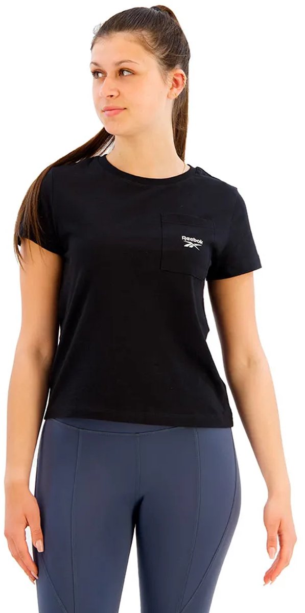 Reebok Identity Small Logo T-shirt Met Korte Mouwen XS Vrouw Zwart