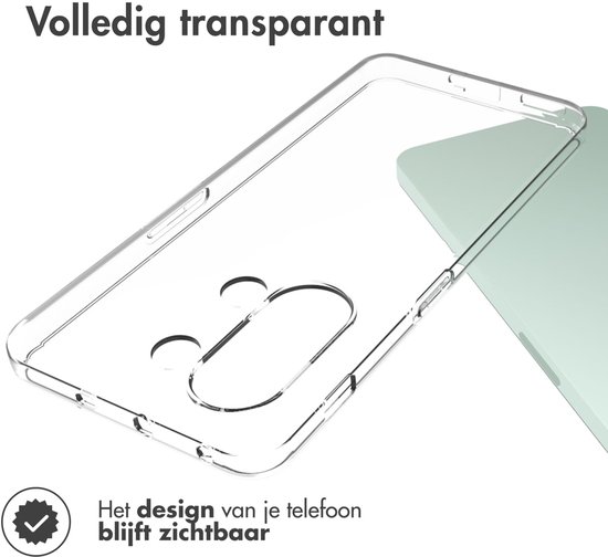 Volledig transparant hoesje voor telefoon. Het design van je telefoon blijft zichtbaar.
