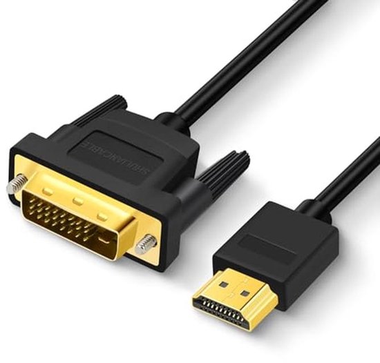 HDMI naar DVI Kabel - Bidirectionele DVI-D 24+1 naar HDMI, Hoge ...