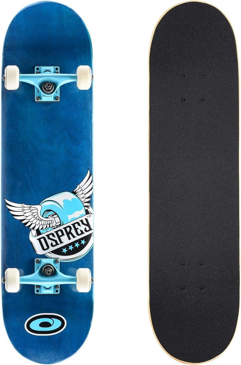 Beginner Double Kick Trick Skateboard 78 7 x 20 3 cm – Perfect voor Tricks en Cruisen Blauw