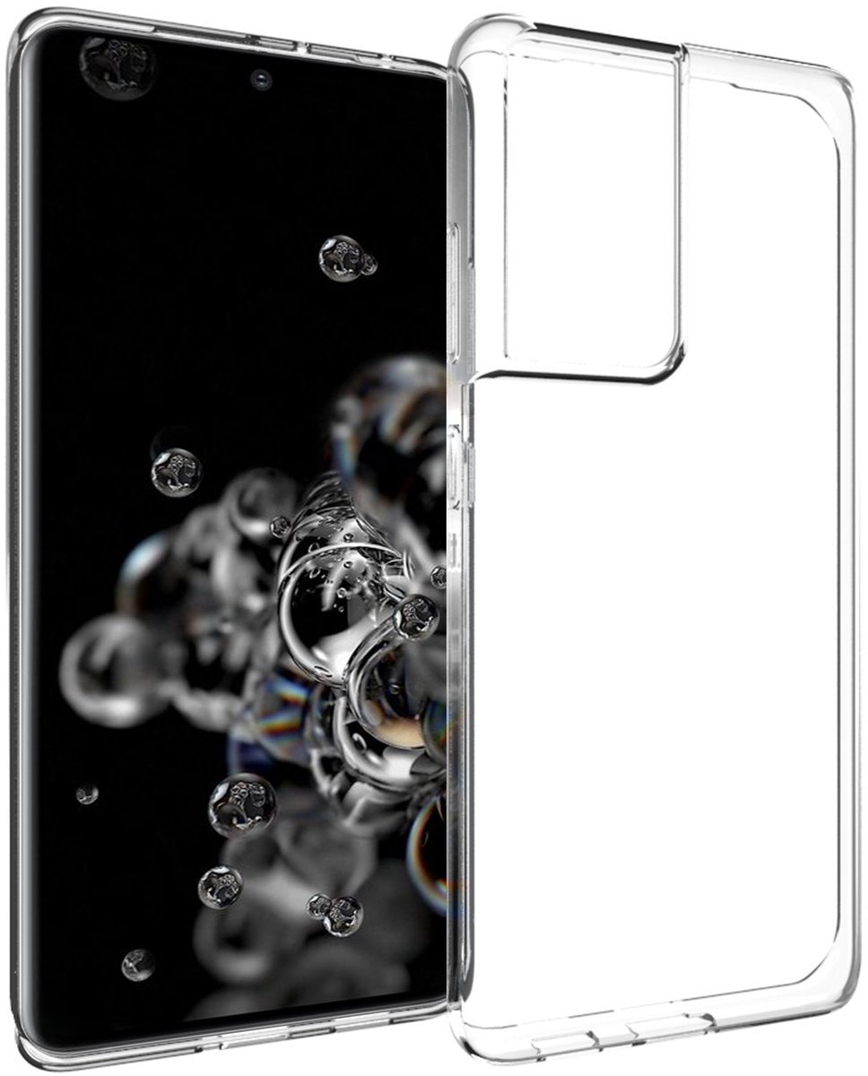 Accezz Hoesje Geschikt voor Samsung Galaxy S21 Ultra Hoesje Siliconen - Accezz Clear Backcover - Transparant