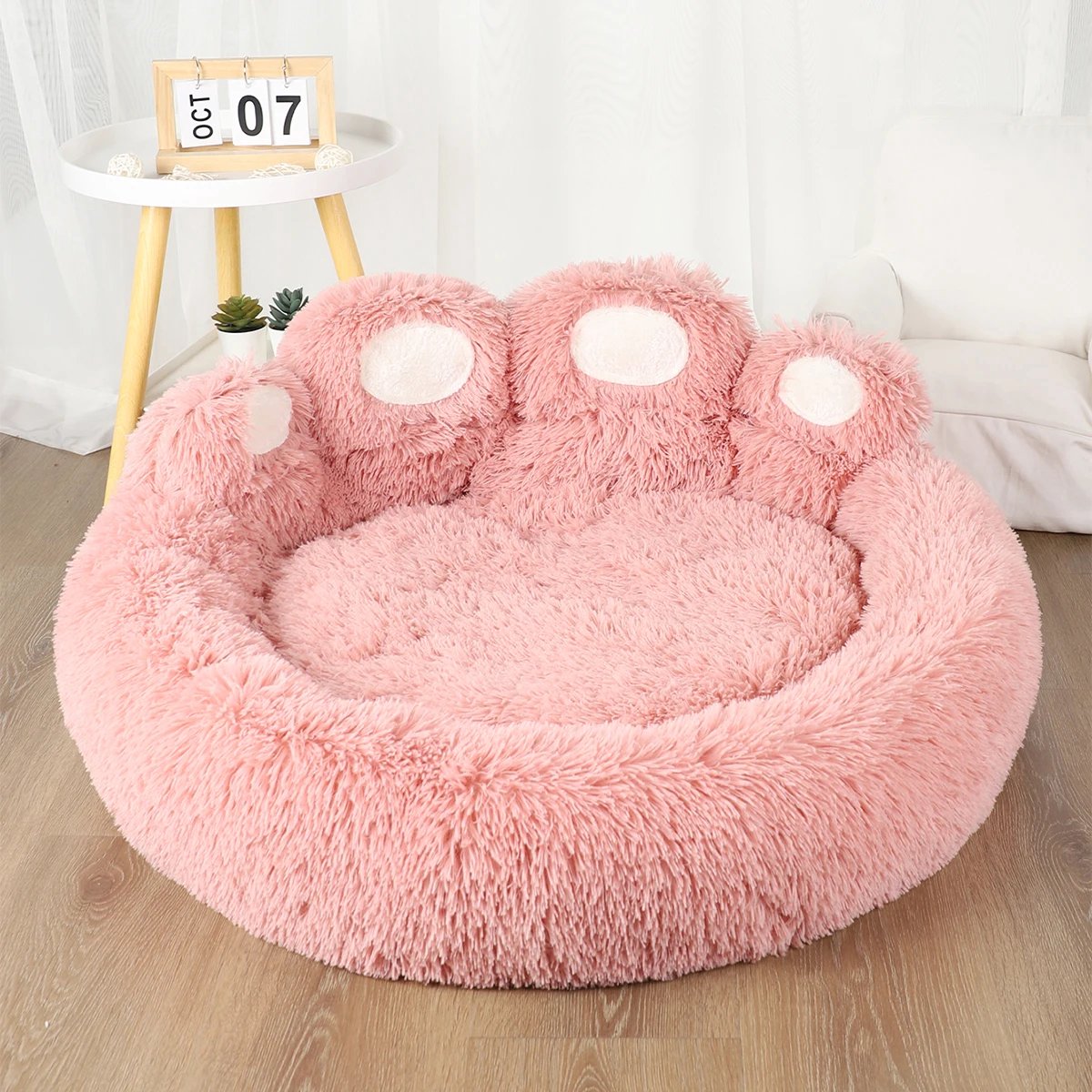 Fluffy Hondenmand – Superzacht & Warm voor de Winter Perfect voor Honden en Katten | Comfortabel Sofa-Mandje met Deken