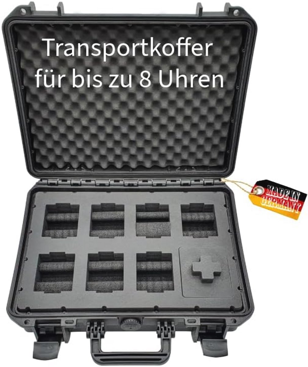Transportkoffer voor 8 horloges - Waterdicht en Veilig voor Reizen - Grote Bescherming