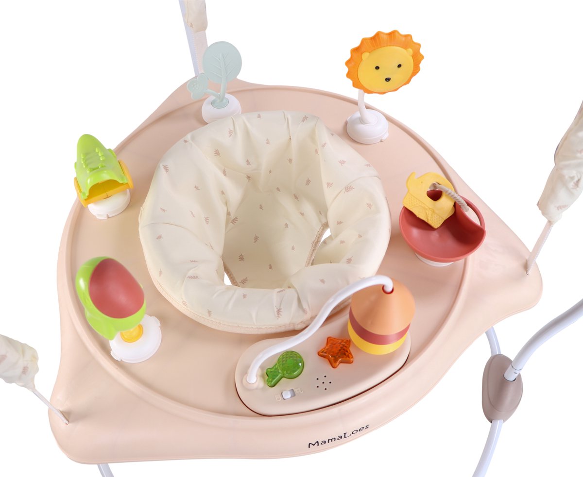 MamaLoes Activiteiten Jumper Baby - Eva Beige - Bouncer Baby - Speelgoed — afbeelding 13