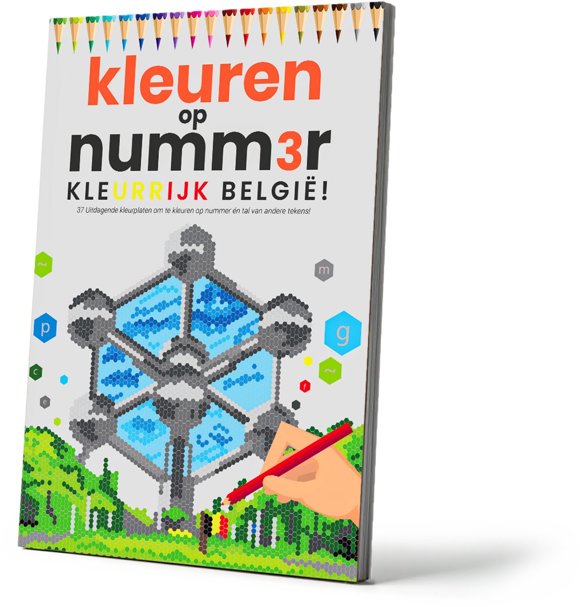 Kleuren op Nummer | Kleurrijk België! | Kleurboek | Kleuren op Numm3r | Color by Number | Kleuren | Vakantieboek