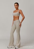 Fitbuddy Seamless Sport BH GZB31 – Light Khaki – Respirant, Stretch & High Support – Dames – Taille XL