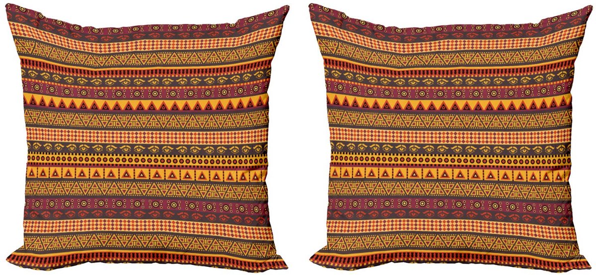 ABAKUHAUS Kussenhoes Set – 60×60 cm – Dubbelzijdig – Mikrofaser