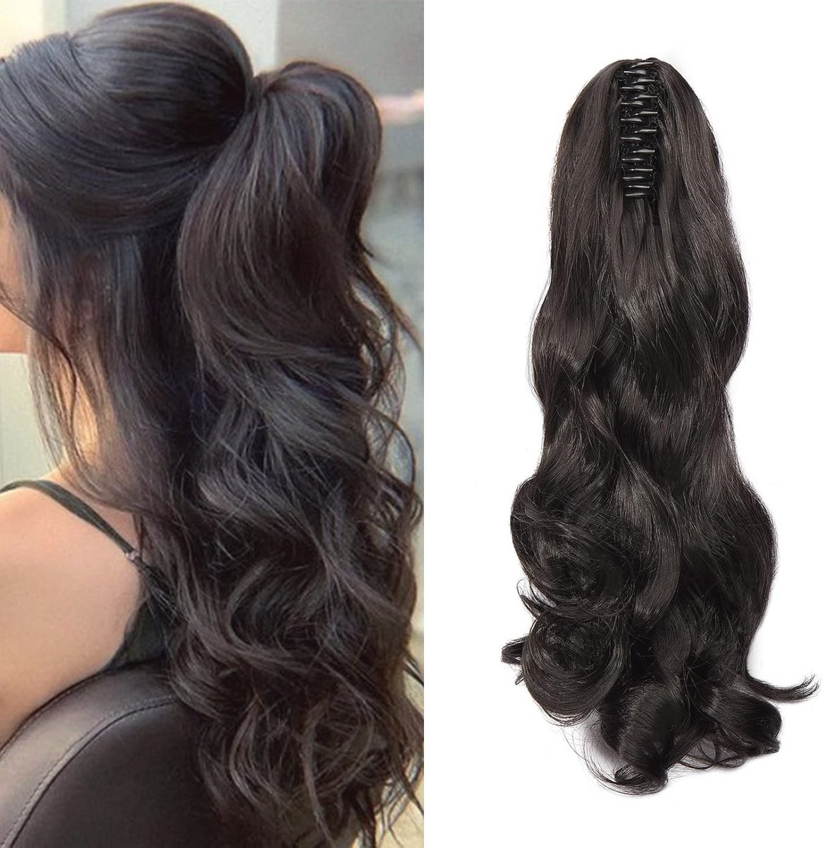 Clip in Paardenstaart Extensions voor Natuurlijk Uitziend Lang Haar