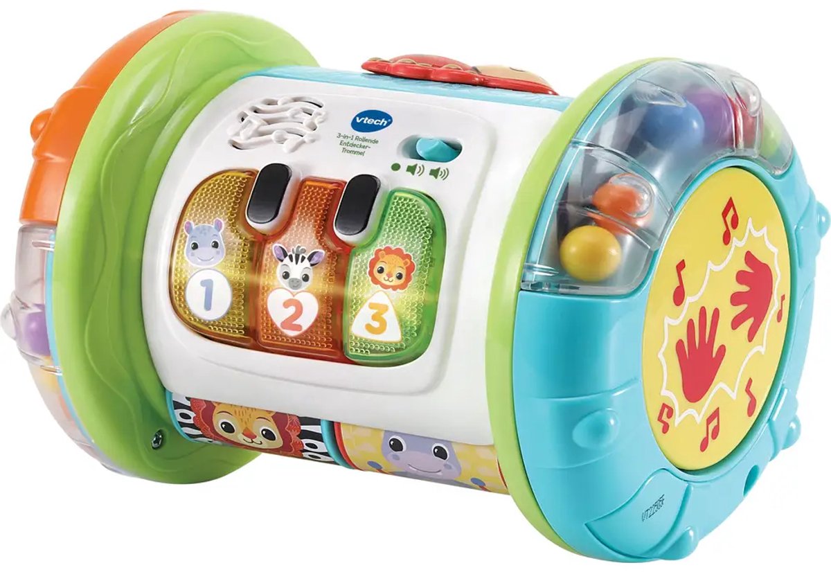 VTech Baby 3-in-1 Kruiprol - Educatief Speelgoed - Activiteitenroller met Lichts- en Geluidseffecten - Baby Speelgoed — afbeelding 22