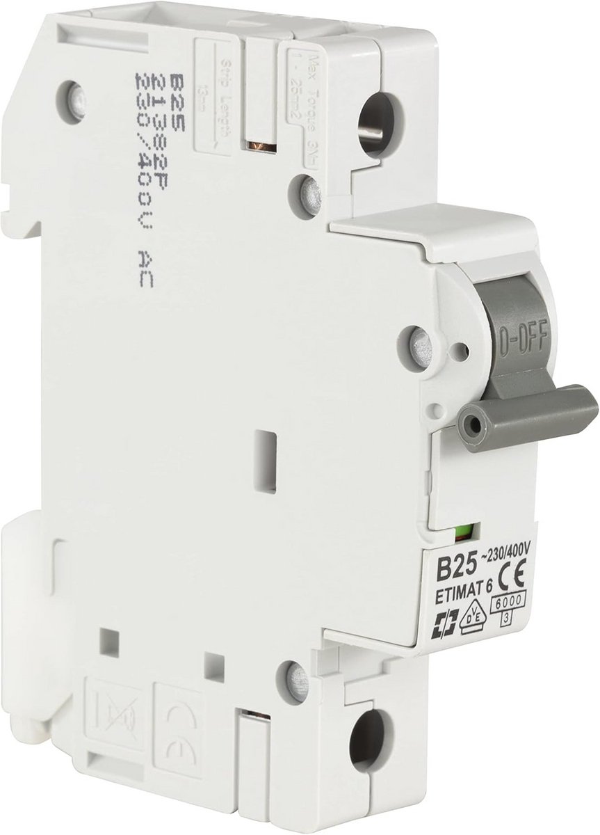Inbouwautomaat 1-polig 25 A - IDEAL voor Ontzettend Flexibele Installaties