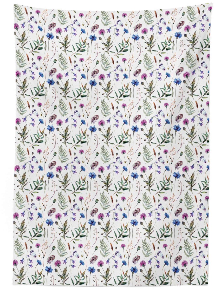 ABAKUHAUS Tafelkleed Distel – 140x170 cm – Satin Wasbaar