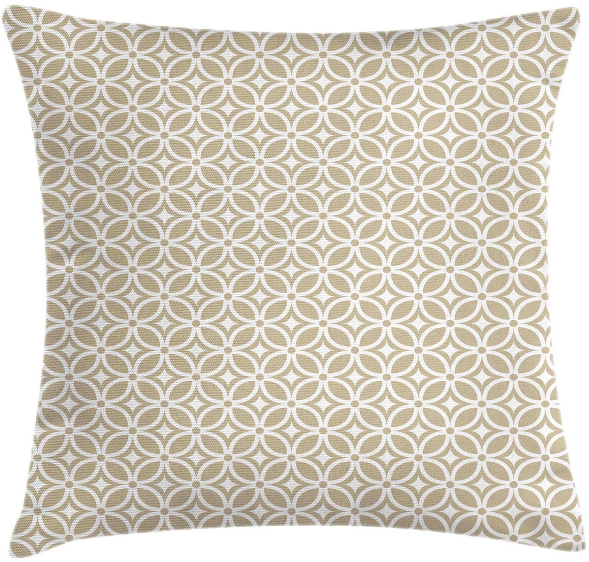 ABAKUHAUS Geometrische kussenhoes – Dubbelzijdig bedrukt, 45x45 cm, Schemering & Wit Dämmerung und Weiß