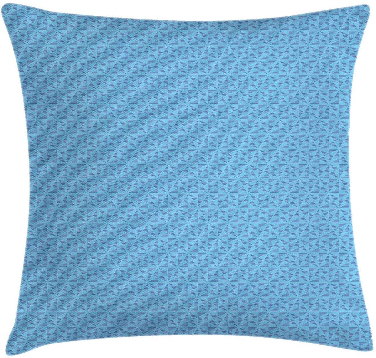 ABAKUHAUS Abstrakt Kussenhoes – Gestreepte driehoek – 40x40 cm – Blauw Himmelblau