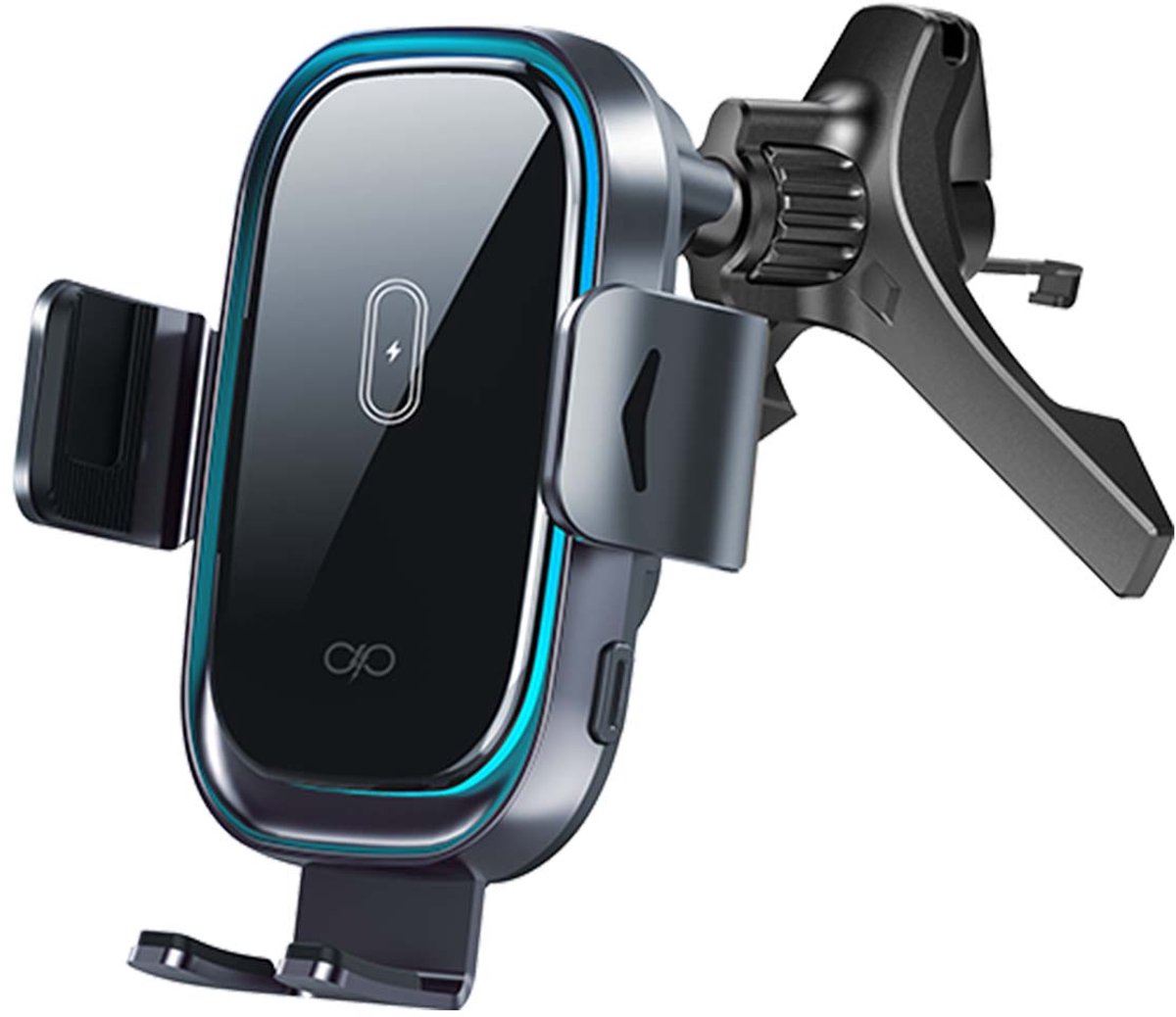 Force Case, Autohouder met Draadloos Opladen 15W Qi Snel, Zwart