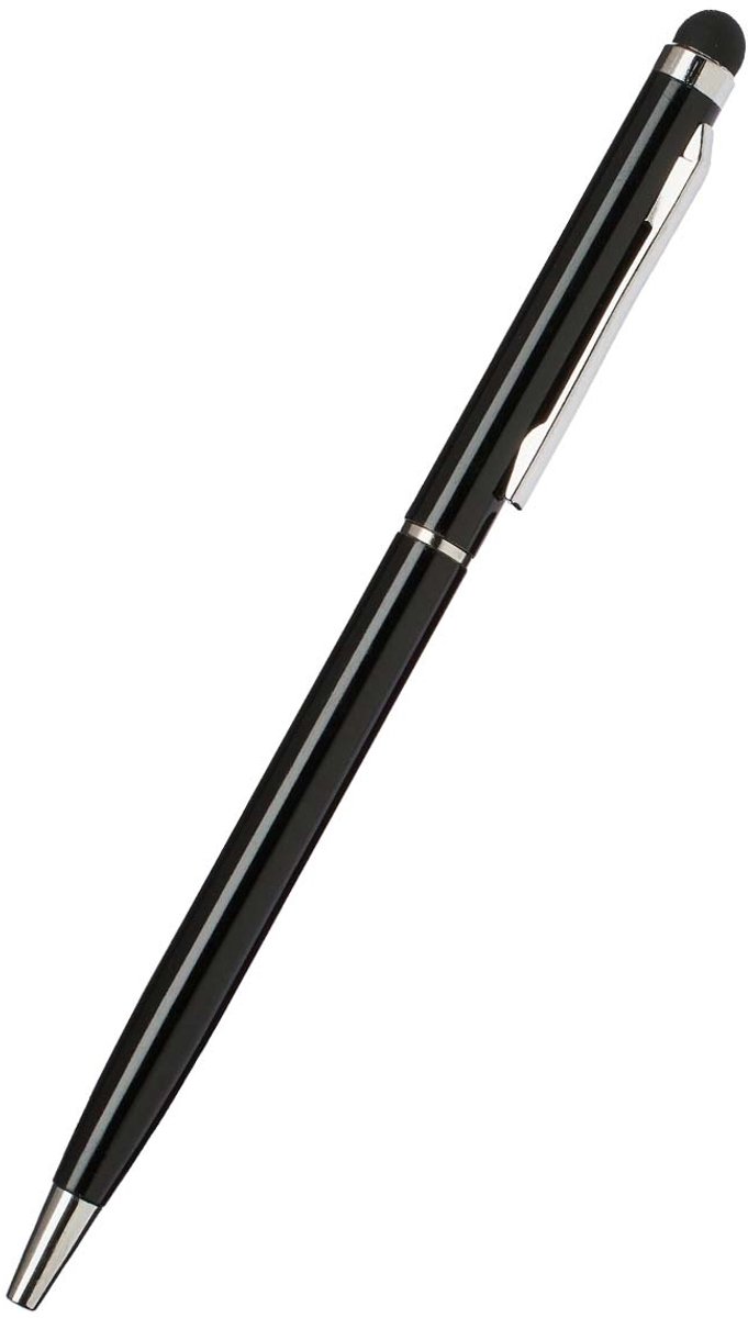 Bigben Connected, Lichtgewicht en praktische 2-in-1 universele stylus met balpenfunctie, Zwart