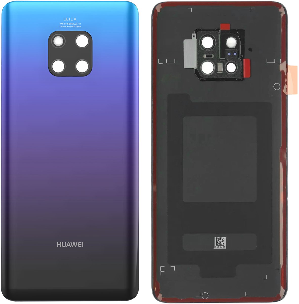 Huawei, Huawei Mate 20 Pro Origineel Service Pack Achterruit, Blauw