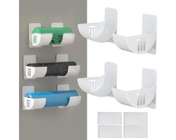 PromoHome Keuken Opbergset - 4 Zelfklevende Muurhouders voor Keukenfolie en Papier