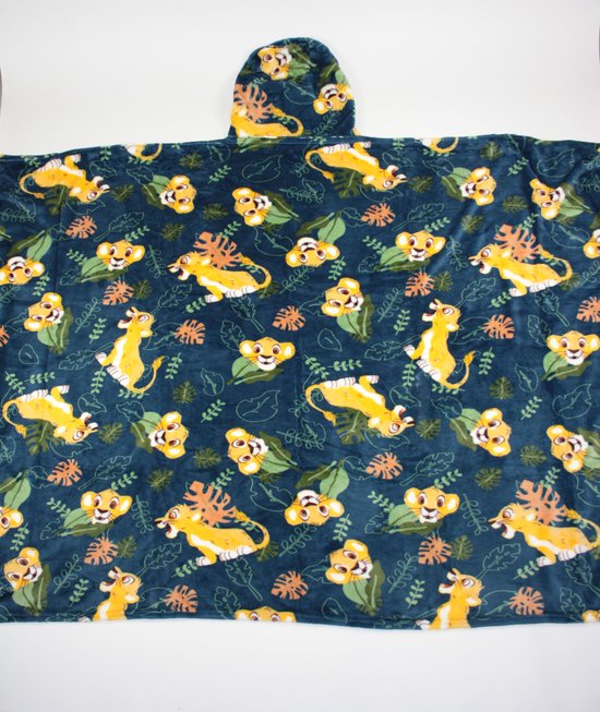 Lion King Flanellen Deken met Capuchon 120x150cm