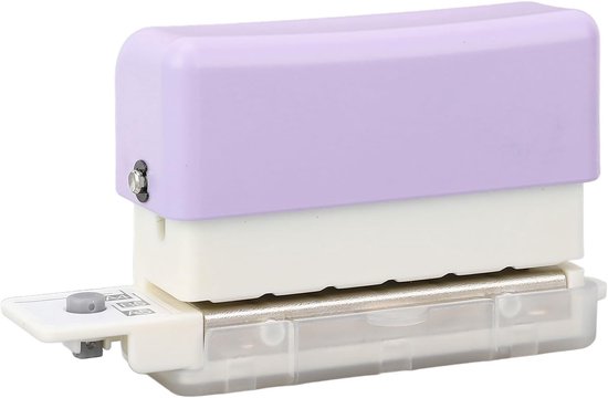 Perforator Violet Paars 6-gaats Perforator voor A5 B5 A4, Leaf Tool Draagbare Ponsen