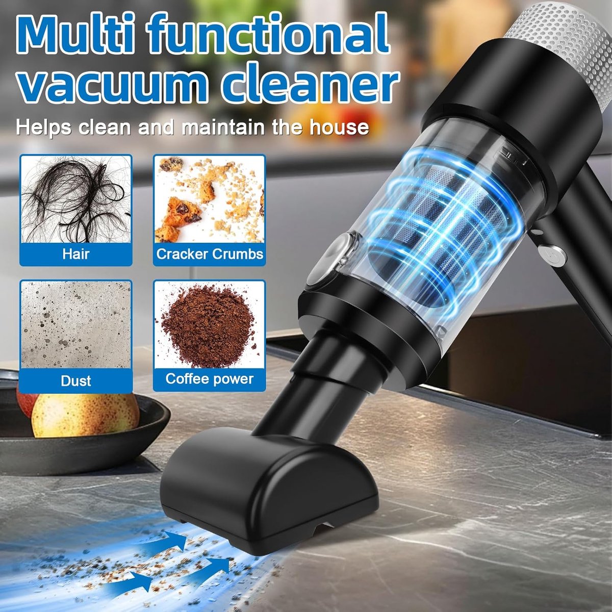 Tongxiang Yonggui Handstofzuiger 15000 PA Draadloos 4-in-1 - afbeelding 3