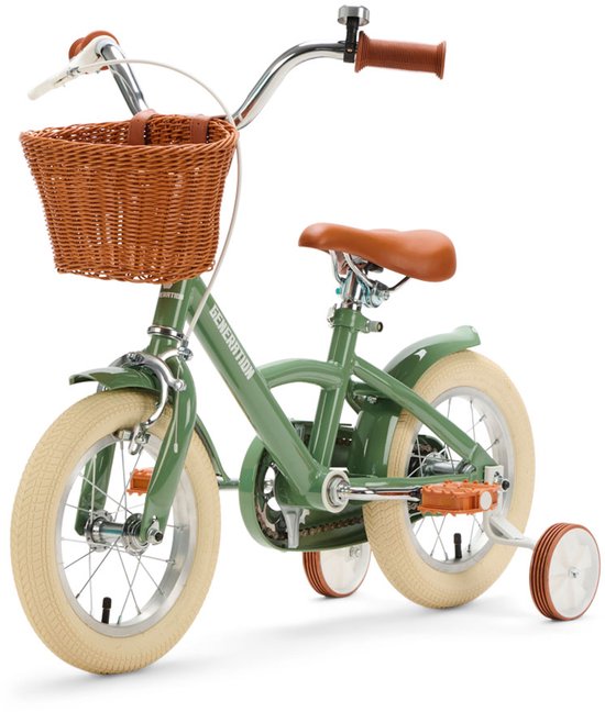 Generation Classic Kinderfiets 12 inch - Olijfgroen - Fiets voor kinderen van 2 tot 4 jaar — afbeelding 2